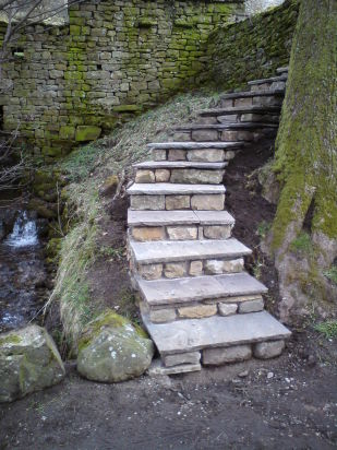 Curved steps after 