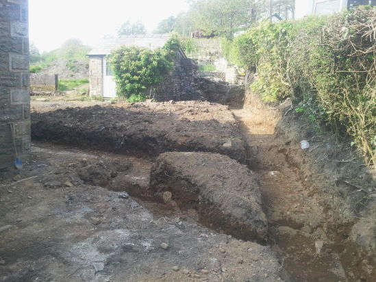 Footings dug out