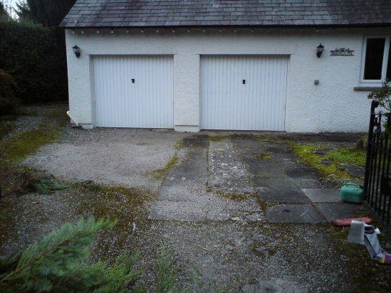 Driveway before