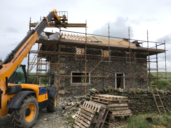 Roof timbers on