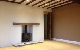 Multi Fuel Stove and Re Plastering